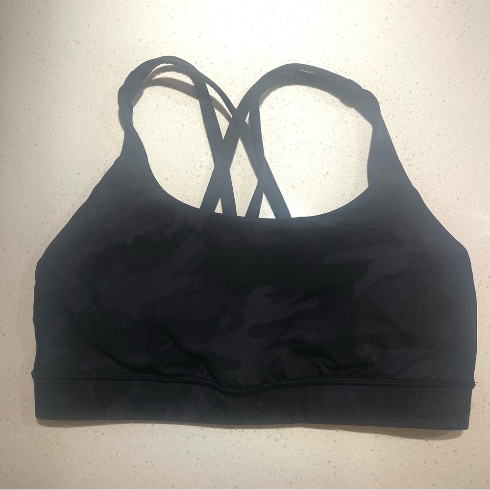 Lululemon camo sports bra